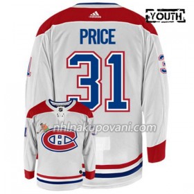 Montreal Canadiens Dresy CAREY PRICE 31 Adidas Bílá Authentic - Dětské
